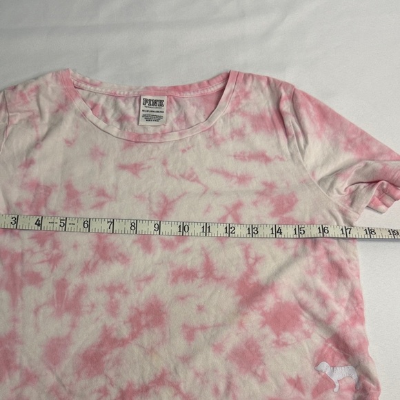 PINK Victoria's Secret Pink and White Crop Top - Picture 5 of 5